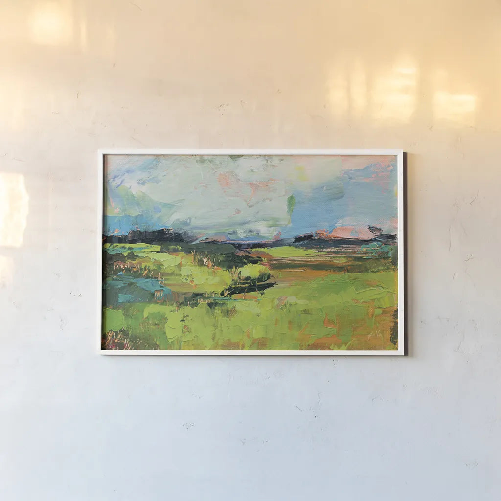 Quag by Jeanette Vertentes. shown as a paper print in a white frame. Available as a archival giclee rolled canvas, fine art paper, or poster print. SKU 59577i.