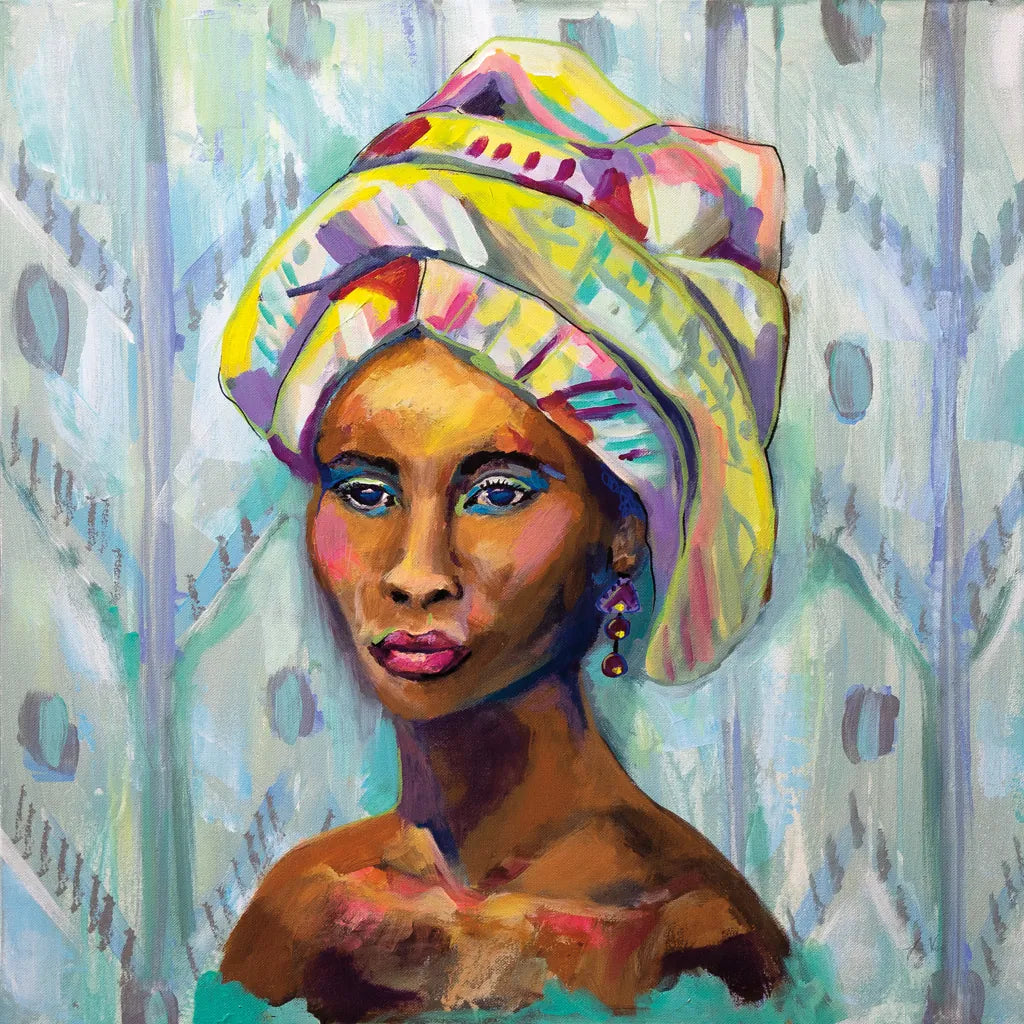 Queen by Jeanette Vertentes. SKU 53242a. Archival Giclee Fine art print for wall decor.