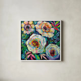 Reaching for the Sun by Jeanette Vertentes. Shown in a crisp white glass frame for a clean and minimalist style. Available as an archival giclee rolled canvas, fine art paper, or poster print. SKU 56811a.
