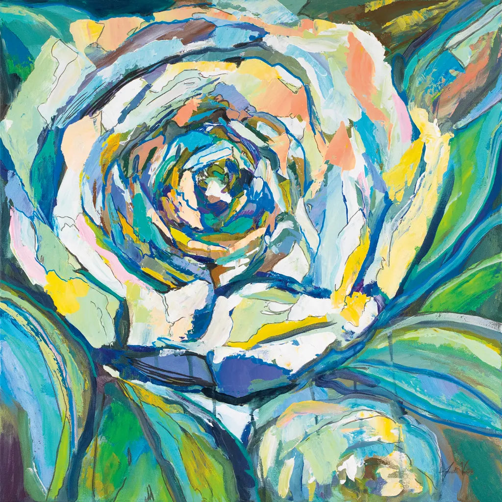 Rose by Jeanette Vertentes. SKU 67251a. Archival Giclee Fine art print for wall decor.