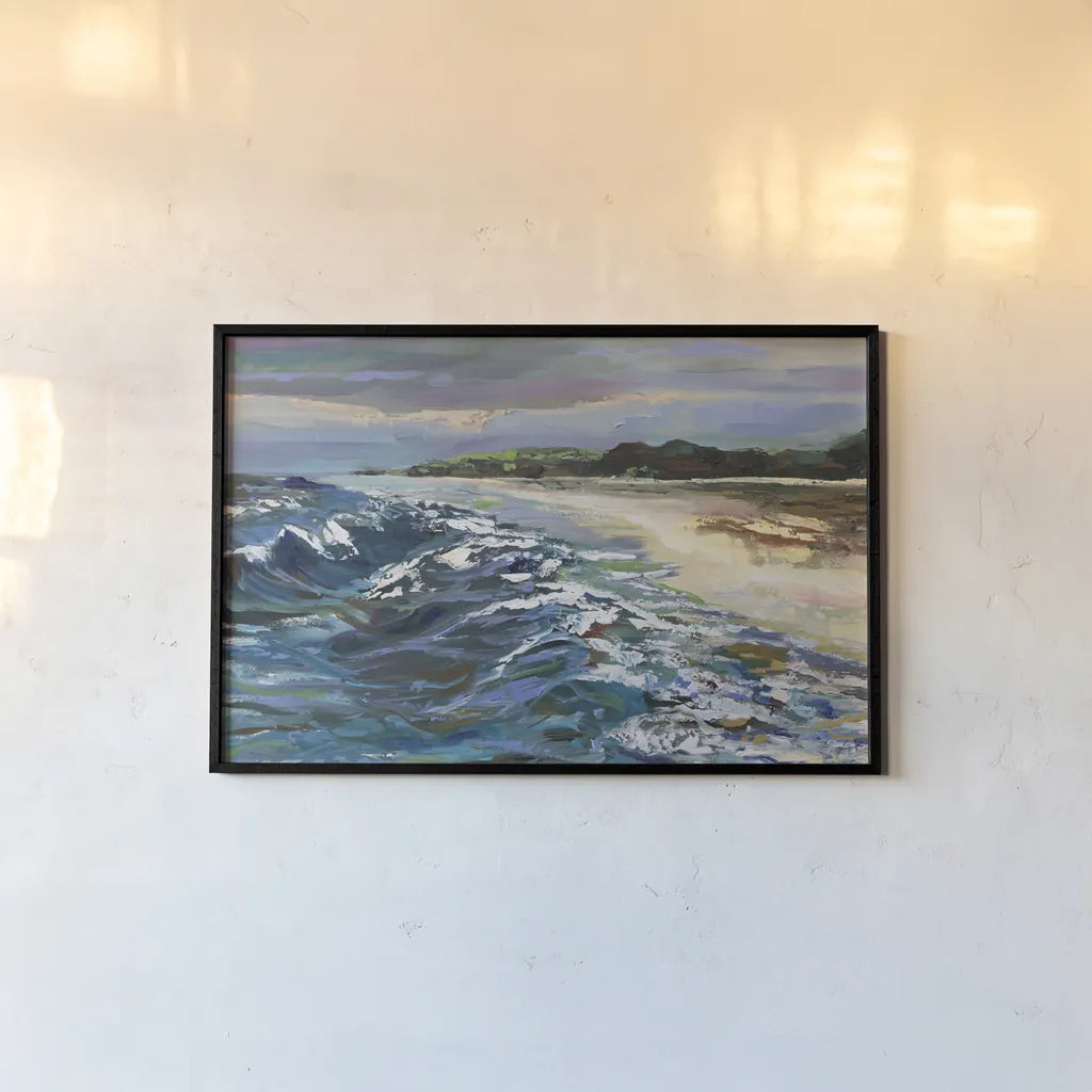 Rough Day by Jeanette Vertentes. shown as a paper print in a black flame. Available as a archival giclee rolled canvas, fine art paper, or poster print. SKU 100310i.