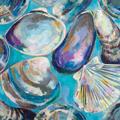 Salt Water Finds by Jeanette Vertentes. SKU 70357a. Archival Giclee Fine art print for wall decor.