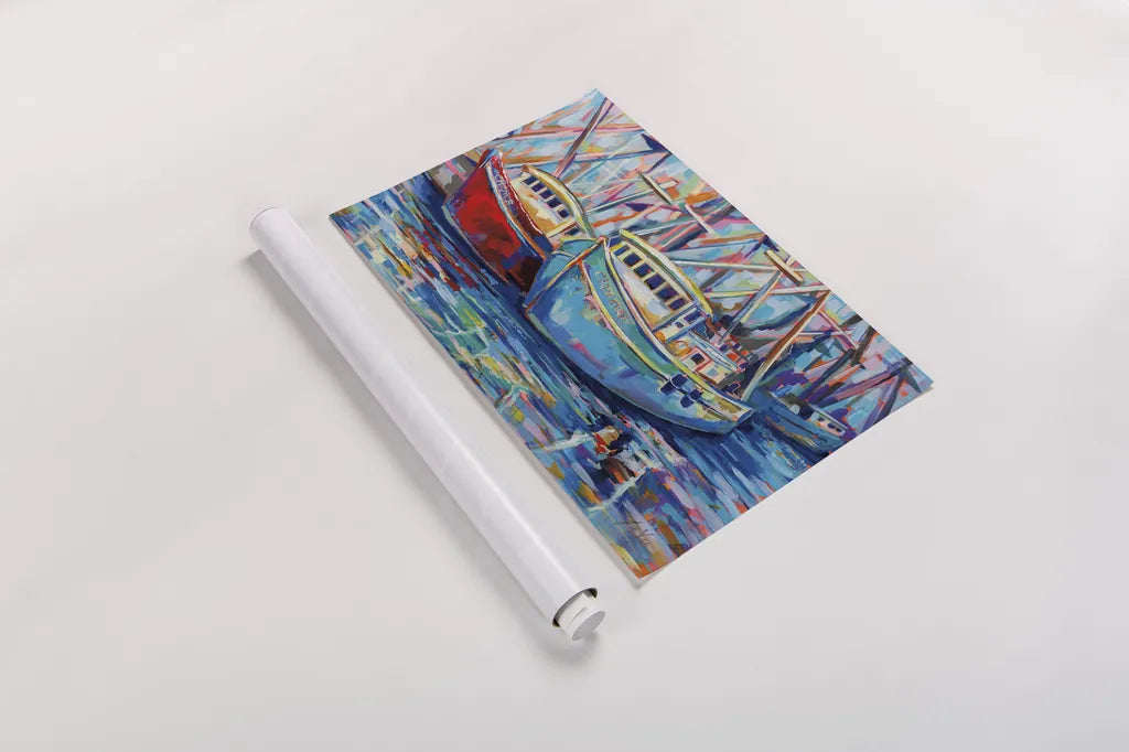 Salty Duo by Jeanette Vertentes. shown as a rolled paper print. Available as archival giclee rolled canvas, fine art paper, or poster print. SKU 75676i.