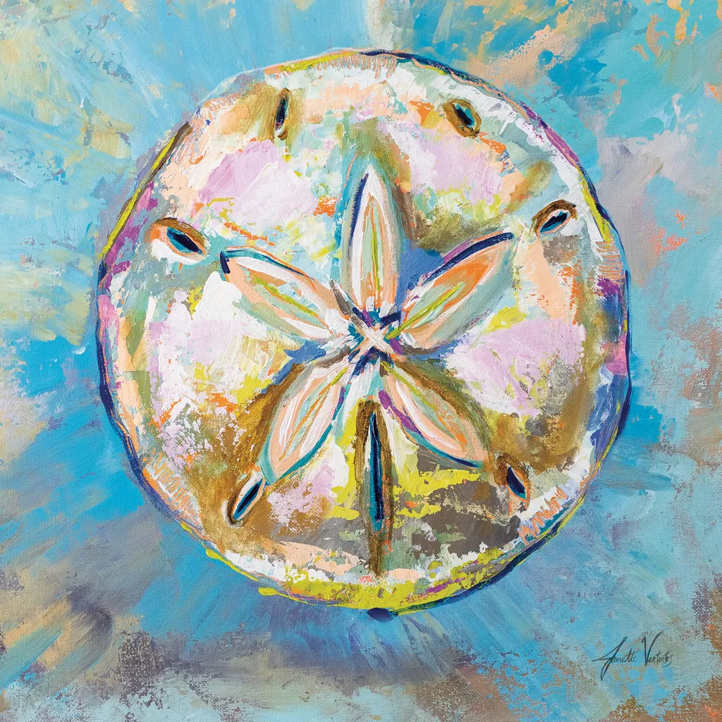 Sand Dollar by Jeanette Vertentes. SKU 69365a. Archival Giclee Fine art print for wall decor.