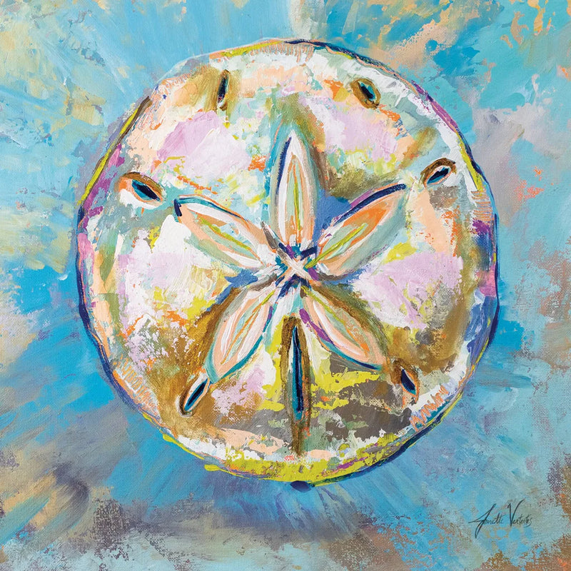 Sand Dollar by Jeanette Vertentes. SKU 69365a. Archival Giclee Fine art print for wall decor.