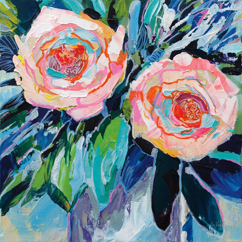 Sarahs Bouquet by Jeanette Vertentes. SKU 89654a. Archival Giclee Fine art print for wall decor.