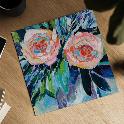 Sarahs Bouquet by Jeanette Vertentes. Shown as a detailed flat fine art print, highlighting archival giclee quality. Available as an archival giclee rolled canvas, fine art paper, or poster print. SKU 89654a.