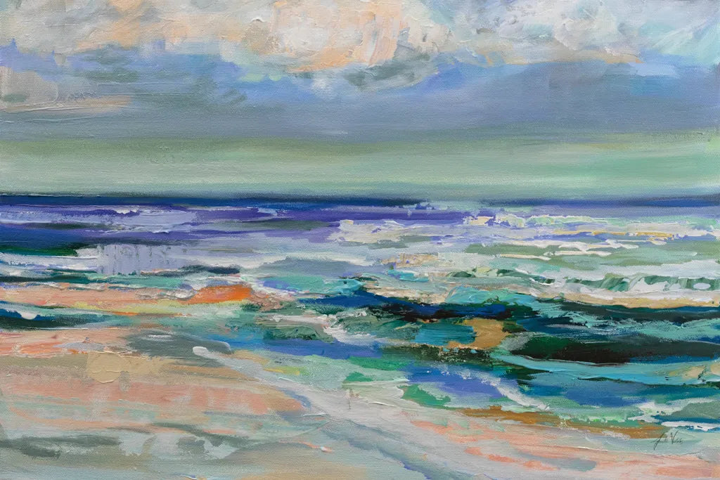 Seaside Dance by Jeanette Vertentes. SKU 95743i. Archival Giclee Fine art print for wall decor.