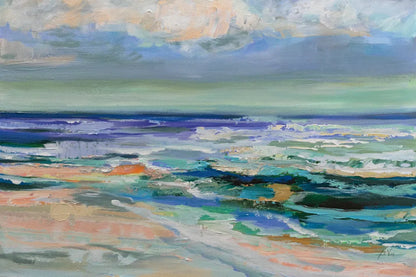 Seaside Dance by Jeanette Vertentes. SKU 95743i. Archival Giclee Fine art print for wall decor.