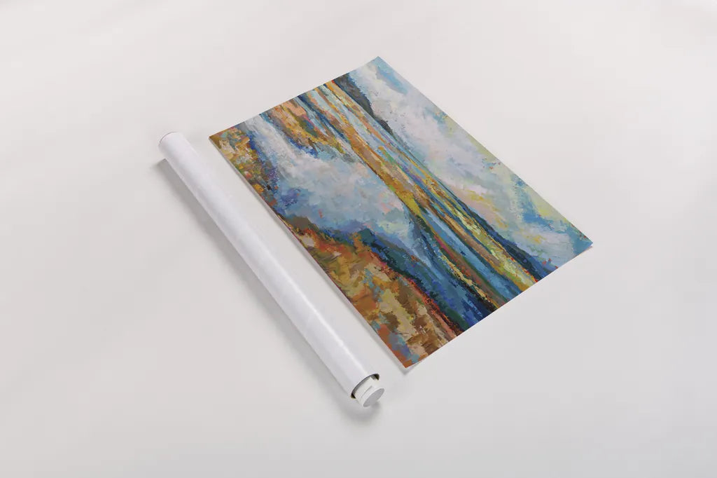 Serendipity by Jeanette Vertentes. shown as a rolled paper print. Available as archival giclee rolled canvas, fine art paper, or poster print. SKU 71518i.