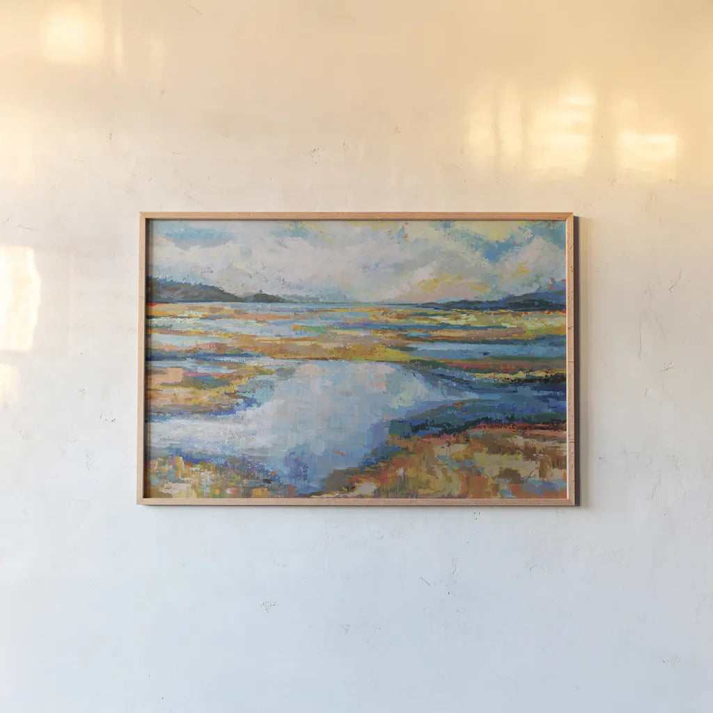 Serendipity by Jeanette Vertentes. shown as a paper print in a natural frame. Available as a archival giclee rolled canvas, fine art paper, or poster print. SKU 71518i.