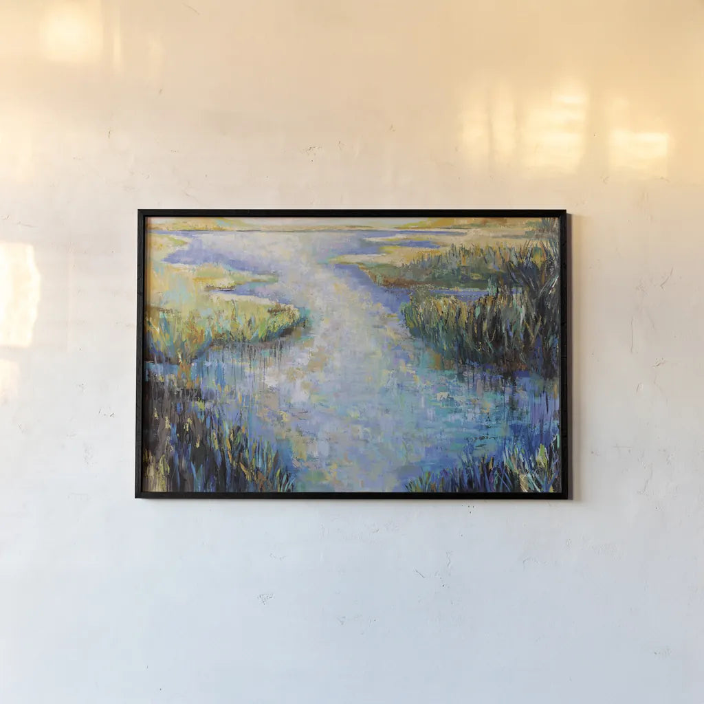 Shimmer Crop by Jeanette Vertentes. shown as a paper print in a black flame. Available as a archival giclee rolled canvas, fine art paper, or poster print. SKU 72153i.