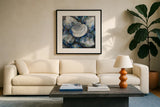 Shucks Its Monday by Jeanette Vertentes. Displayed in a glass frame with matte in a clean modern living room. Available as an archival giclee rolled canvas, fine art paper, or poster print. SKU 85010a.