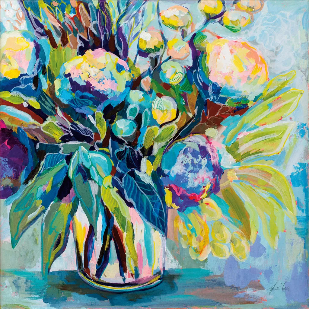 Spring Bloom by Jeanette Vertentes. SKU 71504a. Archival Giclee Fine art print for wall decor.