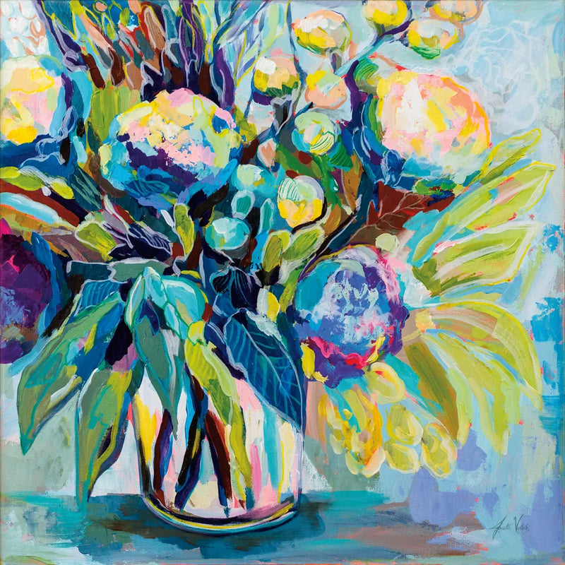 Spring Bloom by Jeanette Vertentes. SKU 71504a. Archival Giclee Fine art print for wall decor.