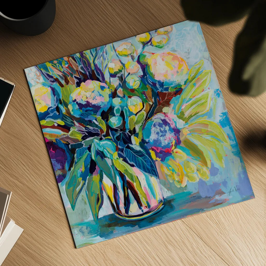 Spring Bloom by Jeanette Vertentes. Shown as a detailed flat fine art print, highlighting archival giclee quality. Available as an archival giclee rolled canvas, fine art paper, or poster print. SKU 71504a.