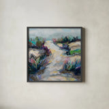 Summer Breeze by Jeanette Vertentes. Shown in a sleek black glass frame for a contemporary gallery look. Available as an archival giclee rolled canvas, fine art paper, or poster print. SKU 93135a.