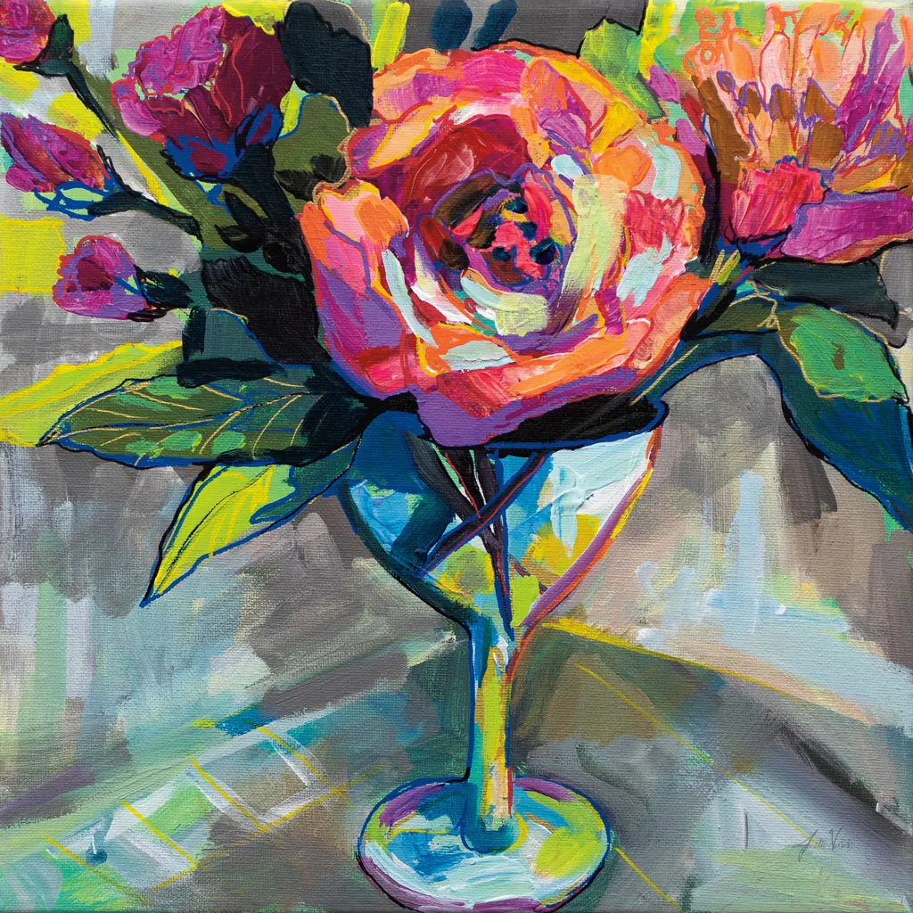 Summer Cocktail by Jeanette Vertentes. SKU 53899a. Archival Giclee Fine art print for wall decor.