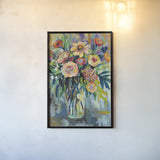 Summer Happiness by Jeanette Vertentes. shown as a paper print in a black flame. Available as a archival giclee rolled canvas, fine art paper, or poster print. SKU 53918h.