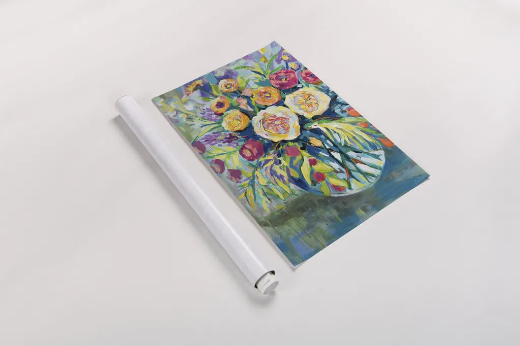 Summer Joy by Jeanette Vertentes. shown as a rolled paper print. Available as archival giclee rolled canvas, fine art paper, or poster print. SKU 53915h.