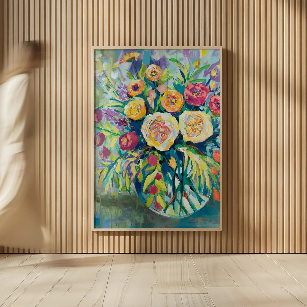 Summer Joy by Jeanette Vertentes. shown as over sized large wall art. Available as an archival giclee rolled canvas, fine art paper, or poster print. SKU 53915h.