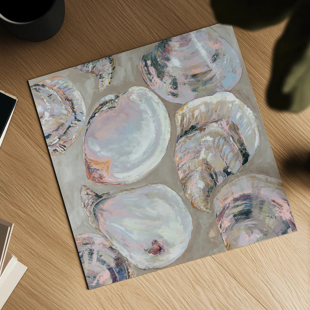 Summer Party Pink by Jeanette Vertentes. Shown as a detailed flat fine art print, highlighting archival giclee quality. Available as an archival giclee rolled canvas, fine art paper, or poster print. SKU 92736a.