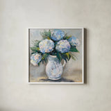 Summers Treasure by Jeanette Vertentes. Shown in a crisp white glass frame for a clean and minimalist style. Available as an archival giclee rolled canvas, fine art paper, or poster print. SKU 85012a.