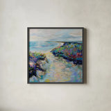 Sunday Afternoon by Jeanette Vertentes. Shown in a sleek black glass frame for a contemporary gallery look. Available as an archival giclee rolled canvas, fine art paper, or poster print. SKU 91759a.