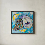 Tasty by Jeanette Vertentes. Shown in a sleek black glass frame for a contemporary gallery look. Available as an archival giclee rolled canvas, fine art paper, or poster print. SKU 74835a.