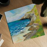The Bluffs by Jeanette Vertentes. Shown as a detailed flat fine art print, highlighting archival giclee quality. Available as an archival giclee rolled canvas, fine art paper, or poster print. SKU 59572a.