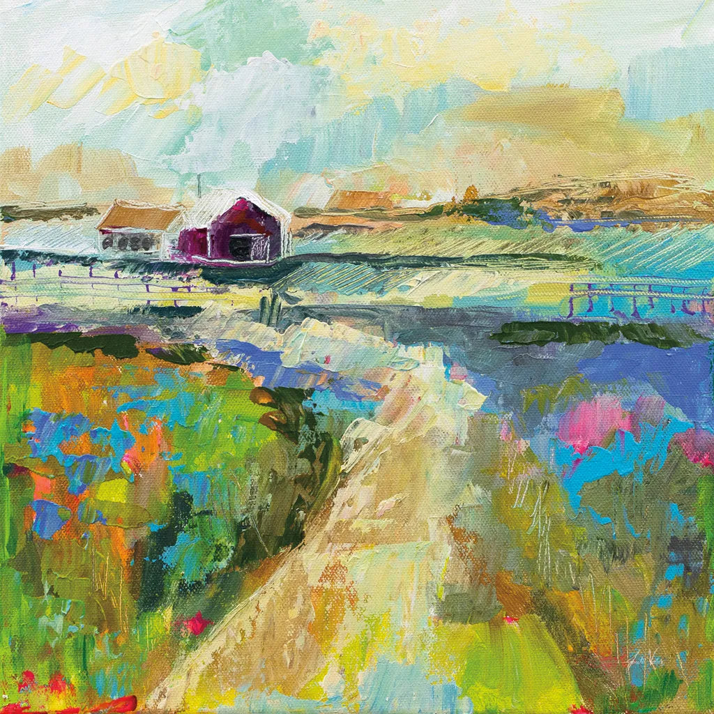 The Pasture by Jeanette Vertentes. SKU 59580a. Archival Giclee Fine art print for wall decor.