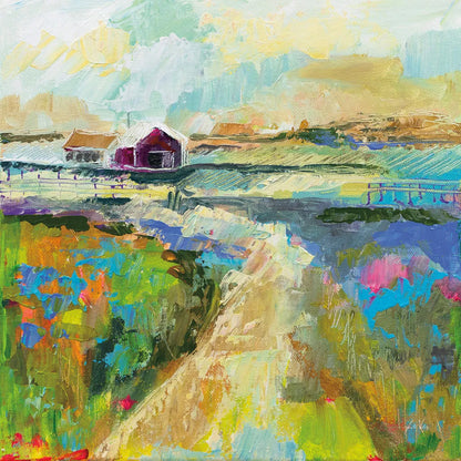 The Pasture by Jeanette Vertentes. SKU 59580a. Archival Giclee Fine art print for wall decor.