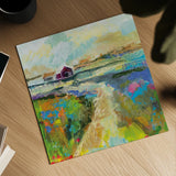 The Pasture by Jeanette Vertentes. Shown as a detailed flat fine art print, highlighting archival giclee quality. Available as an archival giclee rolled canvas, fine art paper, or poster print. SKU 59580a.