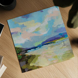 The Shore by Jeanette Vertentes. Shown as a detailed flat fine art print, highlighting archival giclee quality. Available as an archival giclee rolled canvas, fine art paper, or poster print. SKU 59573a.