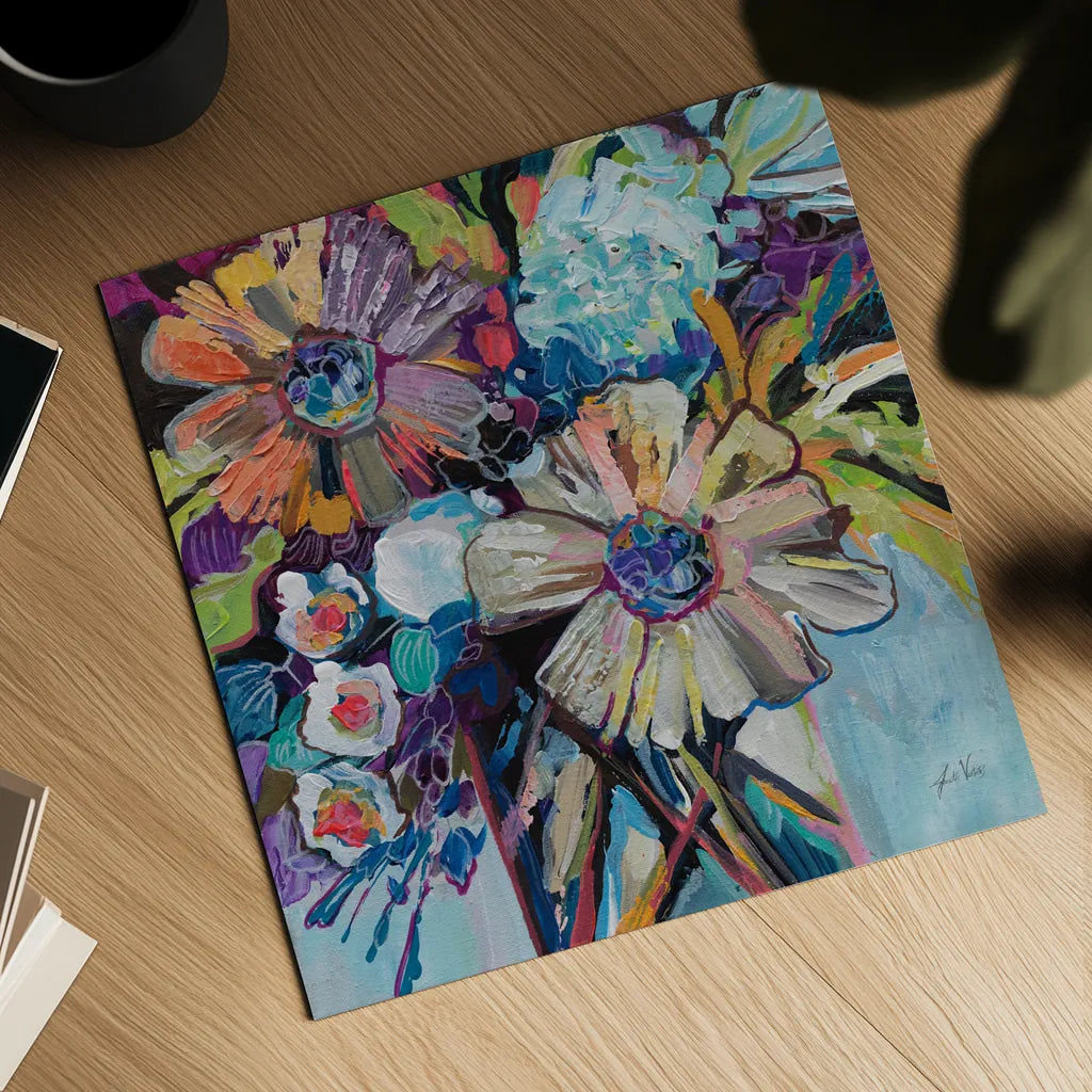 Together is Powerful by Jeanette Vertentes. Shown as a detailed flat fine art print, highlighting archival giclee quality. Available as an archival giclee rolled canvas, fine art paper, or poster print. SKU 97010a.