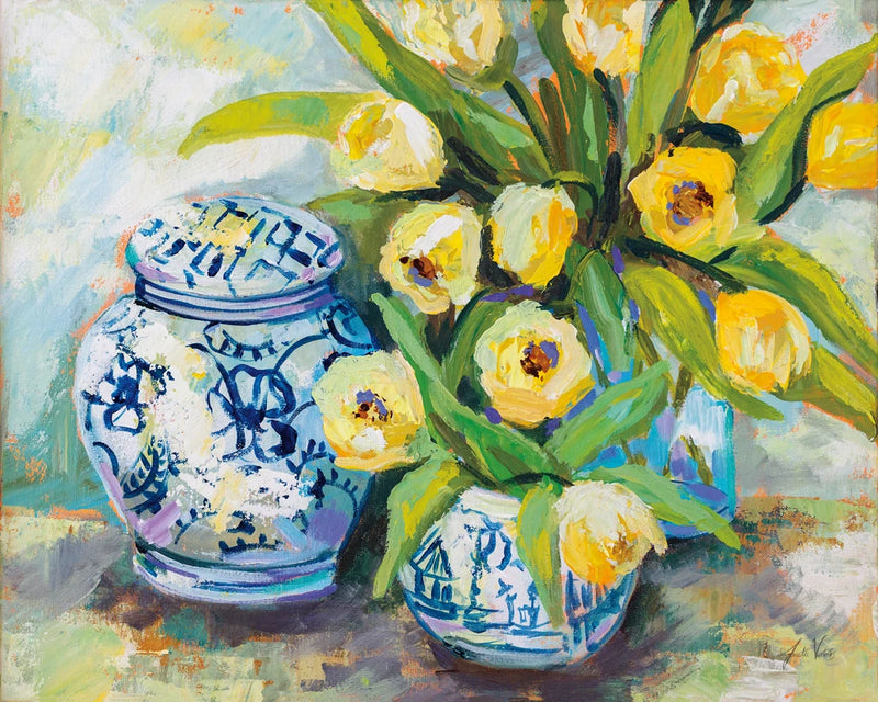 Tulips Chinoiserie by Jeanette Vertentes