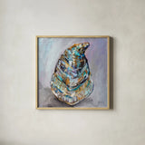 Watermark by Jeanette Vertentes. Shown in a natural wood glass frame for a timeless modern aesthetic. Available as an archival giclee rolled canvas, fine art paper, or poster print. SKU 83414a.