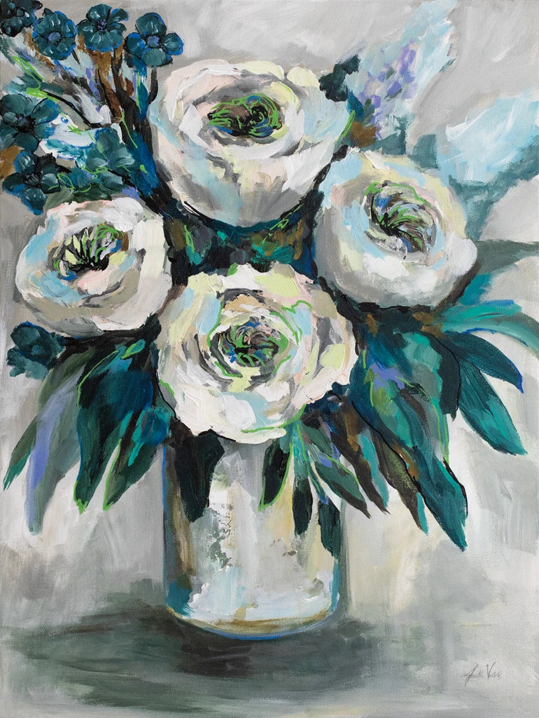 White Roses Bouquet by Jeanette Vertentes