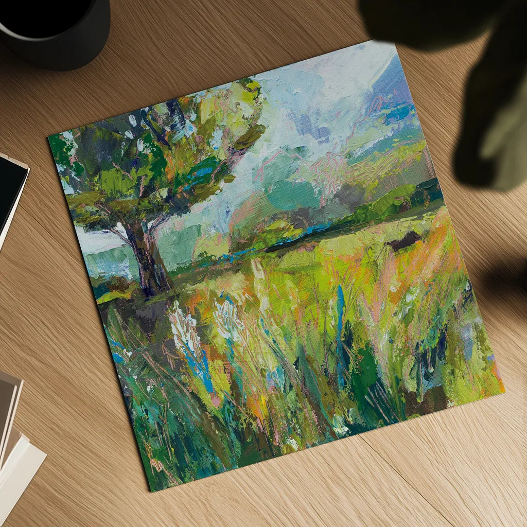 Wildflowers v2 by Jeanette Vertentes. Shown as a detailed flat fine art print, highlighting archival giclee quality. Available as an archival giclee rolled canvas, fine art paper, or poster print. SKU 61332a.