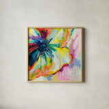 Winsome by Jeanette Vertentes. Shown in a natural wood glass frame for a timeless modern aesthetic. Available as an archival giclee rolled canvas, fine art paper, or poster print. SKU 64386a.