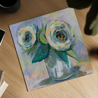 Winter Bouquet by Jeanette Vertentes. Shown as a detailed flat fine art print, highlighting archival giclee quality. Available as an archival giclee rolled canvas, fine art paper, or poster print. SKU 59211a.