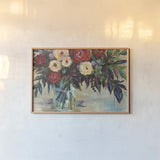 Winter Floral Crop by Jeanette Vertentes. shown as a paper print in a natural frame. Available as a archival giclee rolled canvas, fine art paper, or poster print. SKU 49137i.
