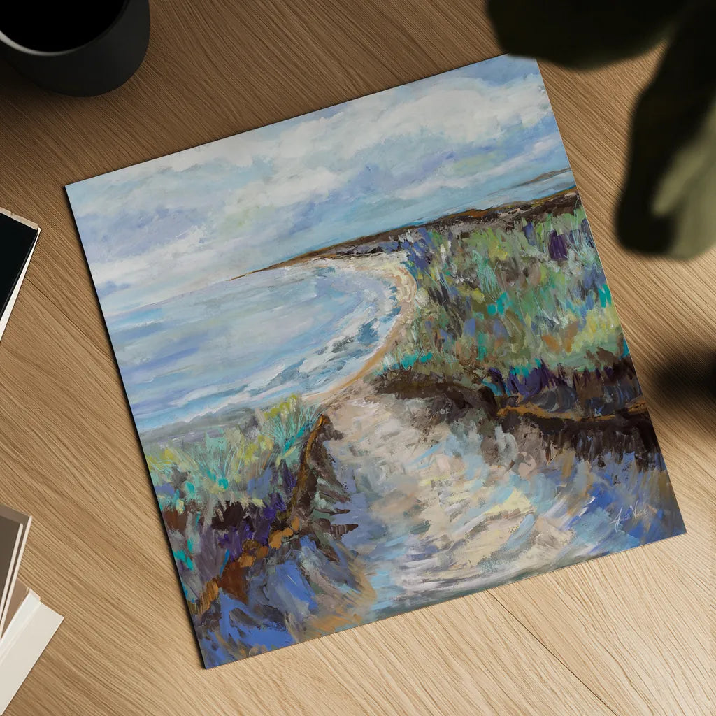 Winter Walk by Jeanette Vertentes. Shown as a detailed flat fine art print, highlighting archival giclee quality. Available as an archival giclee rolled canvas, fine art paper, or poster print. SKU 85011a.