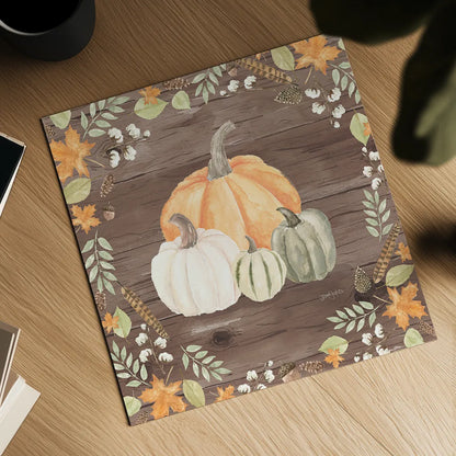 Autumn Offering II Dark by Jenaya Jackson. Shown as a detailed flat fine art print, highlighting archival giclee quality. Available as an archival giclee rolled canvas, fine art paper, or poster print. SKU 38716a.