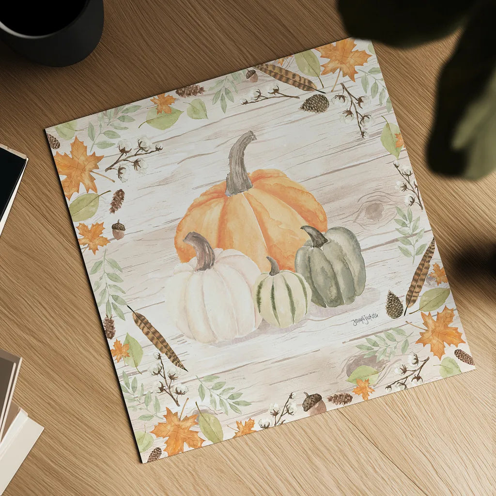 Autumn Offering II Light by Jenaya Jackson. Shown as a detailed flat fine art print, highlighting archival giclee quality. Available as an archival giclee rolled canvas, fine art paper, or poster print. SKU 38718a.