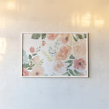 Blooming Delight III White by Jenaya Jackson. shown as a paper print in a white frame. Available as a archival giclee rolled canvas, fine art paper, or poster print. SKU 47628i.