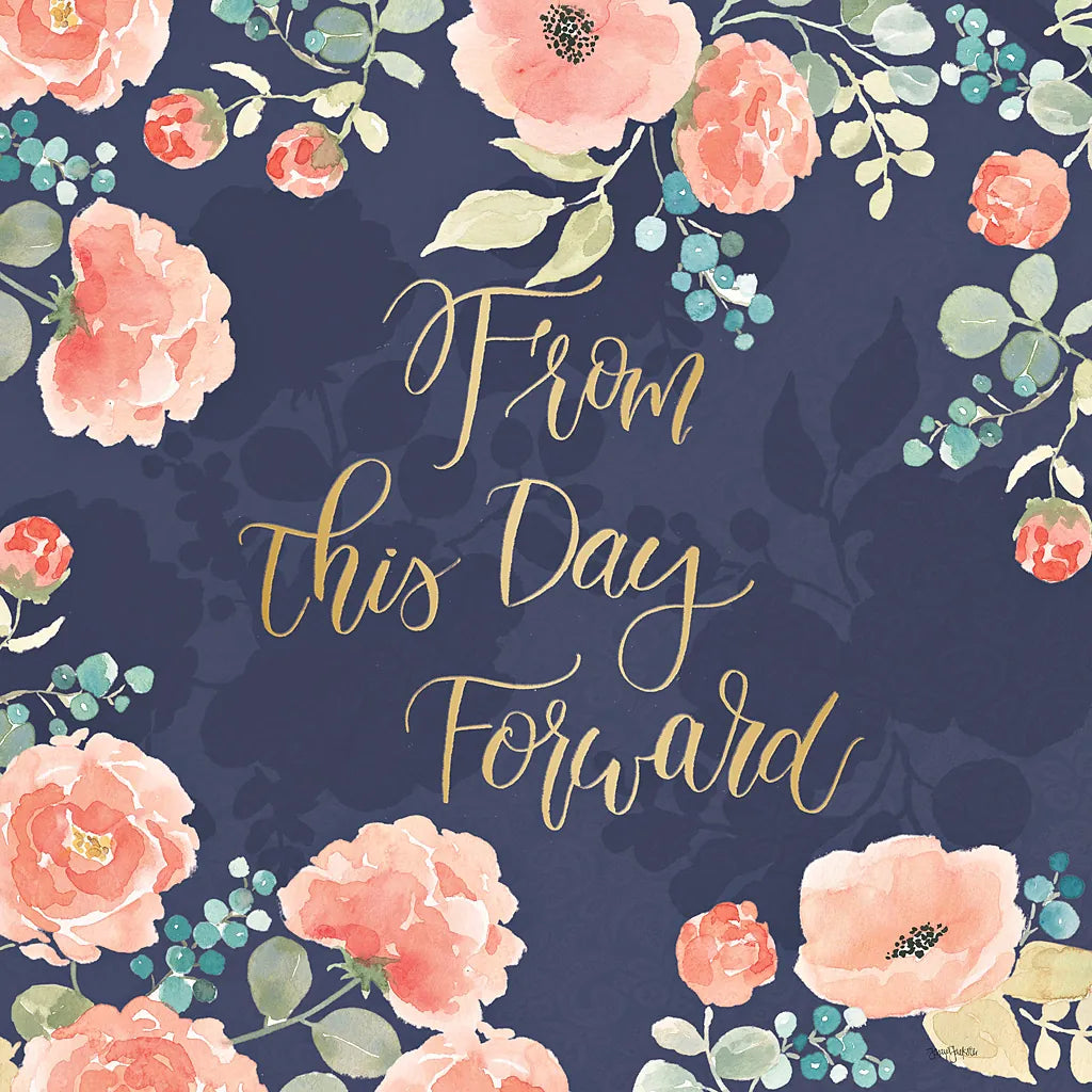 Blooming Delight IV Blue by Jenaya Jackson. SKU 47622a. Archival Giclee Fine art print for wall decor.