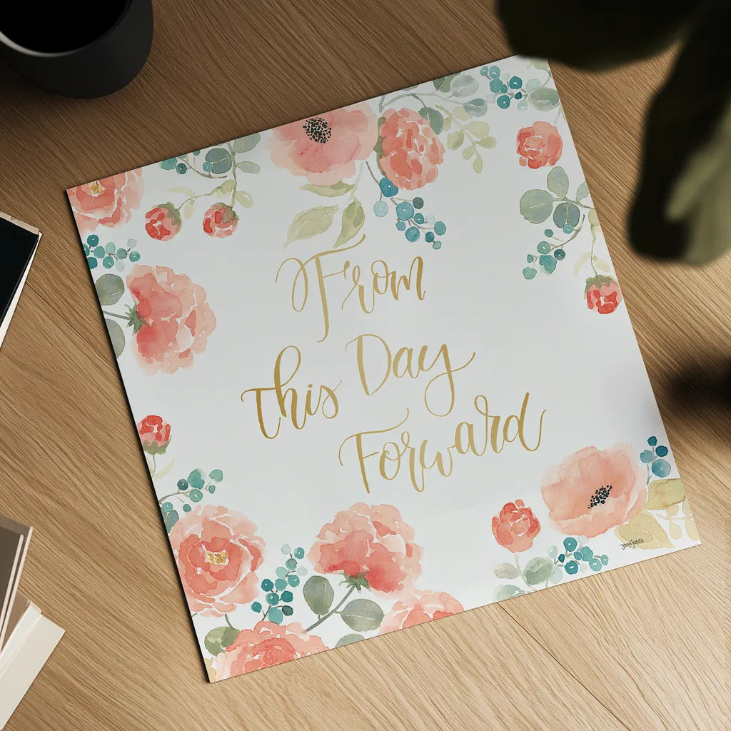 Blooming Delight IV White by Jenaya Jackson. Shown as a detailed flat fine art print, highlighting archival giclee quality. Available as an archival giclee rolled canvas, fine art paper, or poster print. SKU 47629a.