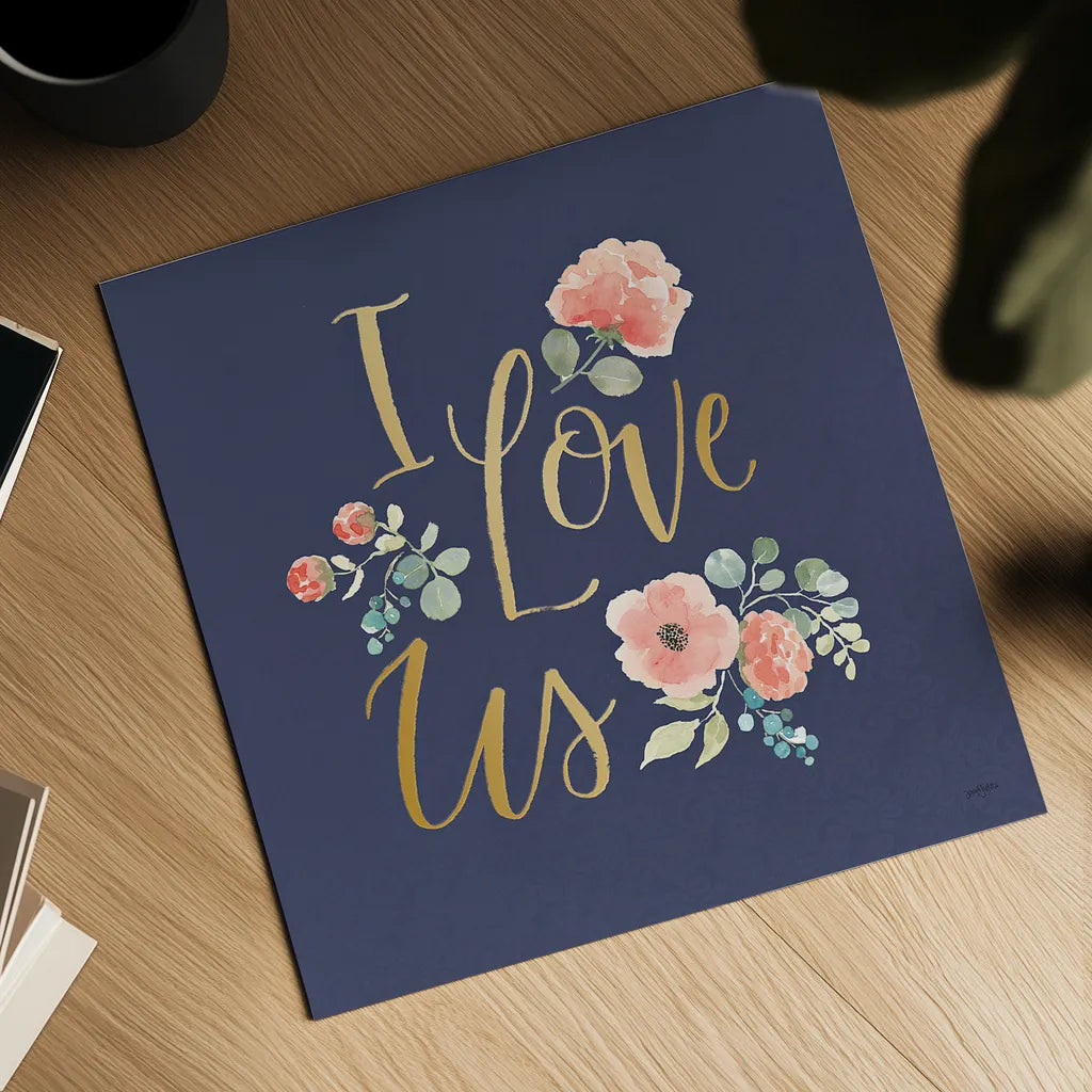 Blooming Delight VI Blue by Jenaya Jackson. Shown as a detailed flat fine art print, highlighting archival giclee quality. Available as an archival giclee rolled canvas, fine art paper, or poster print. SKU 47624a.