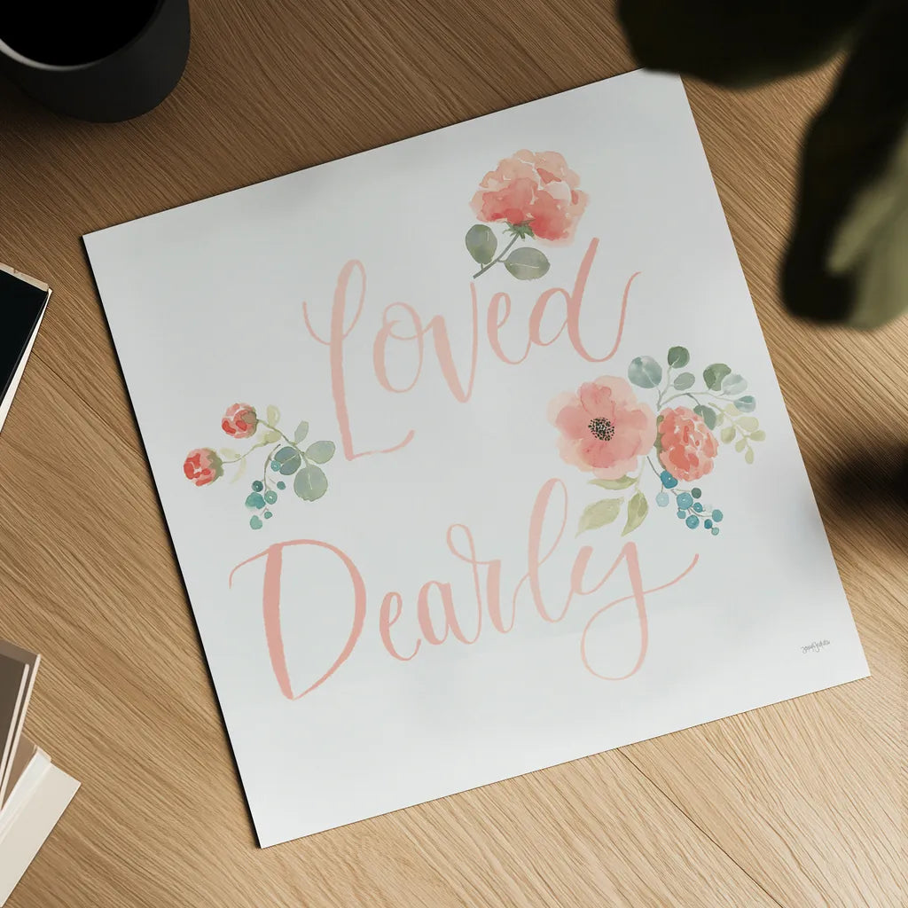 Blooming Delight VI Blush Loved by Jenaya Jackson. Shown as a detailed flat fine art print, highlighting archival giclee quality. Available as an archival giclee rolled canvas, fine art paper, or poster print. SKU 66526a.